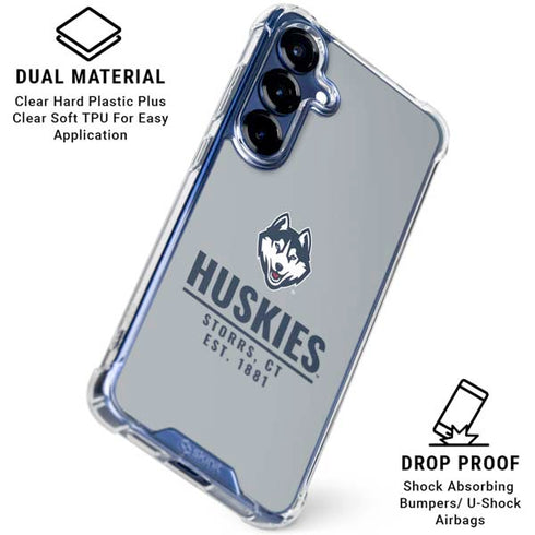 University of Connecticut Huskies Est 1881 Galaxy S25 Clear Case
